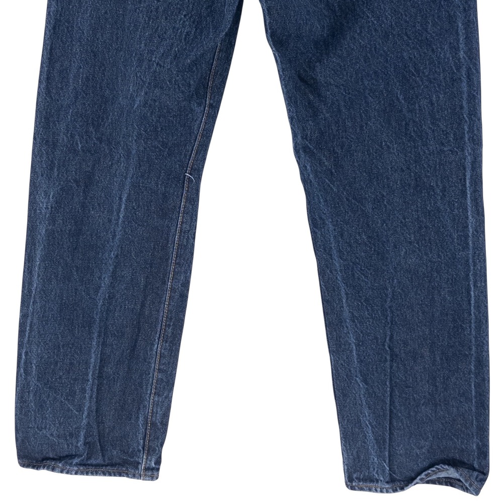 Levi's 501 Men's Straight Jeans in Dark Blue Denim - Picture 7 of 16